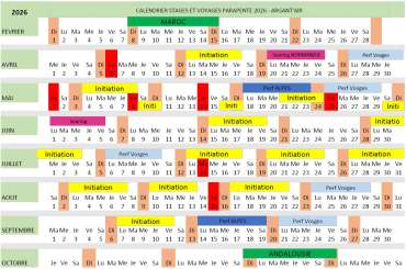 Planning 2026 annuel